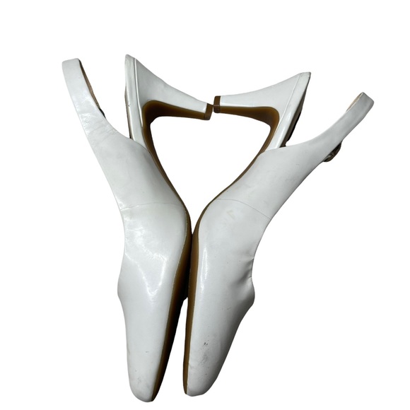 Alex Marie white pointed small heeled shoes size 7M - Picture 7 of 12